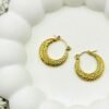 Golden Luxe Anti-Tarnish Round Hoop Earrings