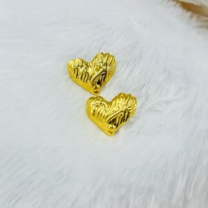 Golden Luxe Anti-Tarnish Heart Shaped Western Earrings