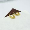 Modern Stylish Golden Luxe Anti-Tarnish Half Hoop Earrings - Stainless Steel