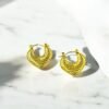 Golden Shiny Elegant Anti-Tarnish Hoops