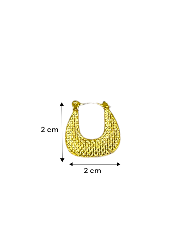 Golden Luxe Anti-Tarnish Designer U Hoop Earrings