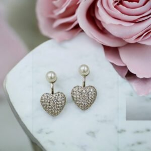 Polished Silver Anti-Tarnish Zircon Earrings