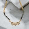 Sparkle Elegance Rose Gold Mangalsutra – Stainless Steel with Zircon Stones (18 Inches)