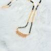 Sparkle Elegance Rose Gold Mangalsutra – Stainless Steel with Zircon Stones (18 Inches)