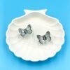Stylish Oxidised Earrings with bold butterfly print detailing
