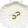 Classic Golden beeds hoop with sleek, minimalist daily wear Timeless collection Earrings