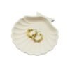 Classic small gold hoop earrings with a sleek, minimalist design