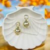 Korean-Inspired Heart-Shaped Pearl Drop Earrings