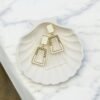 Minimalist rectangle dangler earrings crafted for daily wear- Must have collection