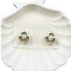 Elegant Korean-style rose earrings designed to add a soft, romantic touch to any outfit