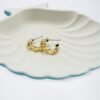 Classic Golden Swirl Half Hoops hoop with sleek, minimalist daily wear Timeless collection Earrings