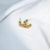 Classic Golden beeds hoop with sleek, minimalist daily wear Timeless collection Earrings