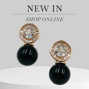 Sophisticated Black Pearl Drop Earrings