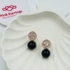 Sophisticated Black Pearl Drop Earrings