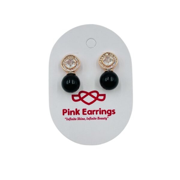 Sophisticated Black Pearl Drop Earrings