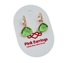 Diamond-studded hoops crafted in anti-tarnish stainless steel