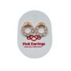 Crystal Halo Circle Earrings – Rose Gold Stainless Steel