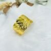 Graceful golden bracelet with a stylish leaf design