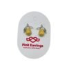 Tropical-inspired pineapple yellow earrings