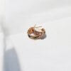 Stylish half hoop earrings featuring colorful square-cut diamonds