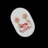 Dazzling long drop diamond earrings
