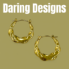 Twisted Wave Gold Hoop Earrings (small) – Anti-Tarnish Stainless Steel