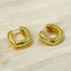 Chunky Bold Gold Hoop Earrings – Luxe Minimalist Stylish Jewelry