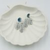 Crystal Leaf Dangle Earrings – Sparkling Stainless Steel Elegance