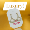 Crystal Radiance Fan Earrings – Pavé-Crystal Semi-Circle Statement Drops 18K Golden-Tone