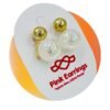 Lustrous Illusion Pearl Double-Sided Studs – Gold & Iridescent Duo Design