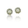 Luxe Radiance Pearl Studs – Crystal Halo with Bold Pearl Center