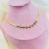 Multicolour Evil Eye Necklace – Adjustable Gold Tone Chain | Stainless Steel