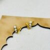 Elegant Heart-Shaped Pearl Stud Earrings – Stainless Steel, Anti-Tarnish