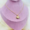 Golden Shell Pearl Pendant Necklace – Stainless Steel