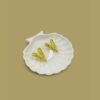 Textured V-Shape Anti-Tarnish Steel Stud Earrings - Premium Collection