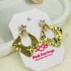 Glamorous Golden Starfall Statement Earrings